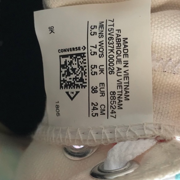 NWT Converse ID Custom Print low Tops - Picture 8 of 8